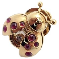 Ruby Brooches