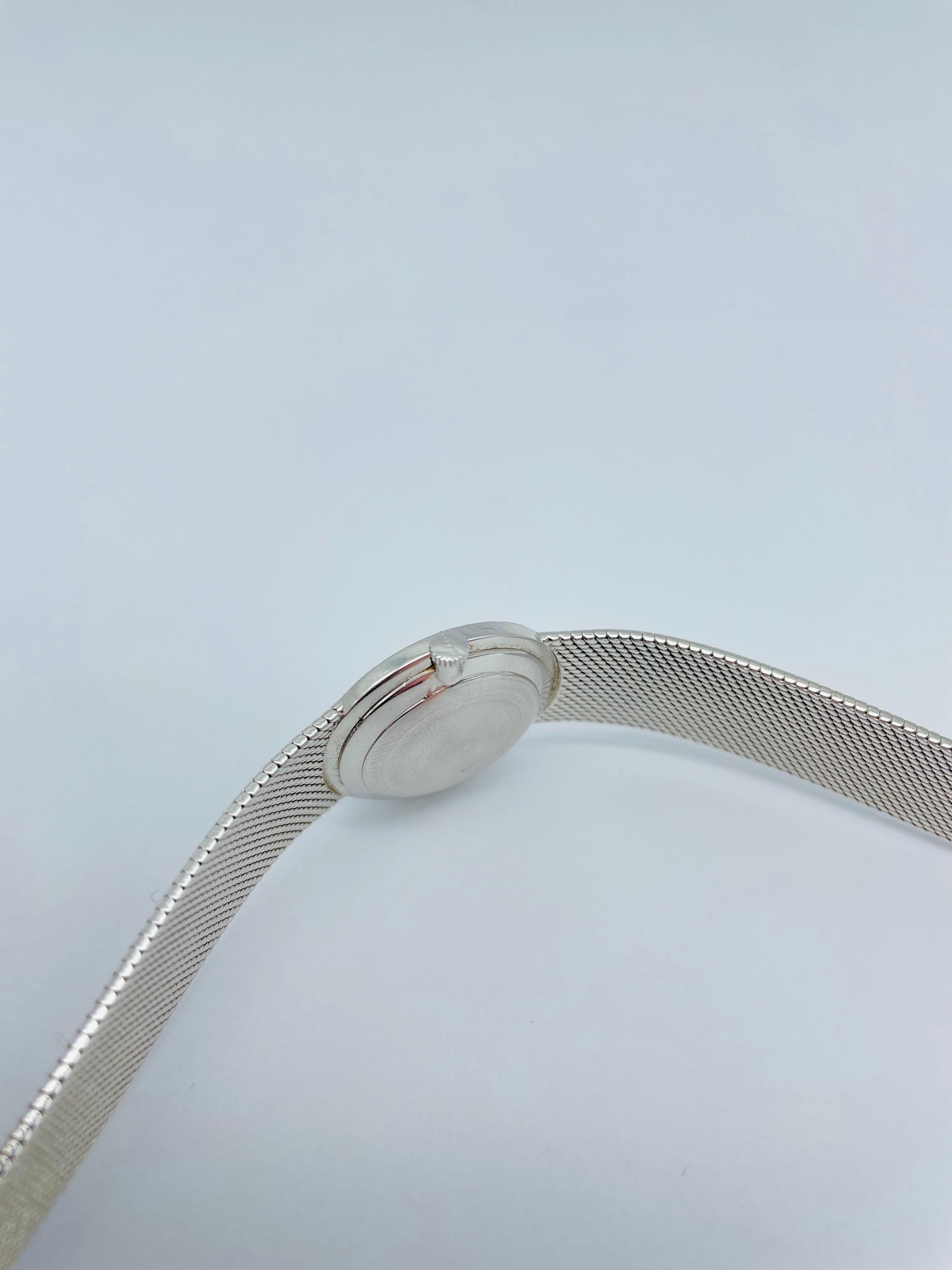 Vintage Chopard Ladies Watch 750 White Gold 18k Jewelry Ref. D6009 2