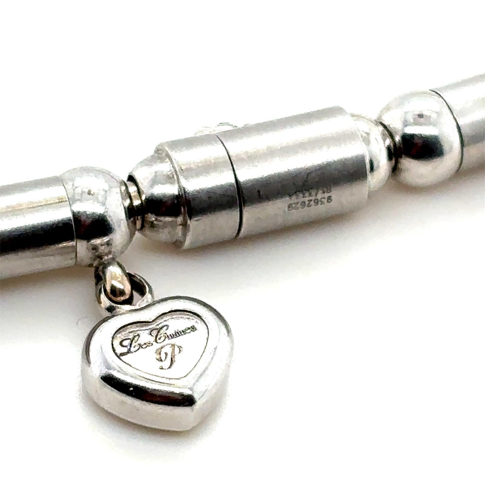 Jahrgang Chopard  Halskette 'Les Chaines' mit röhrenförmigem Kragen aus 18 Karat Weißgold 3