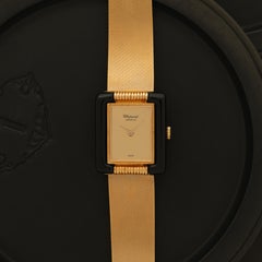 Vintage Chopard Model No 401006 Or jaune 18 carats et Onyx