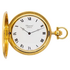 Vintage Chopard Taschenuhr 3014 42mm aus 18 Karat Gelbgold