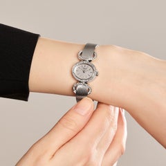 CHOPARD 18K White Gold Diamond Watch, Circa 1970s-1980s, 1.50ct