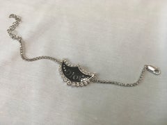 Vintage Christian Bracelet with Tennis Link Chain