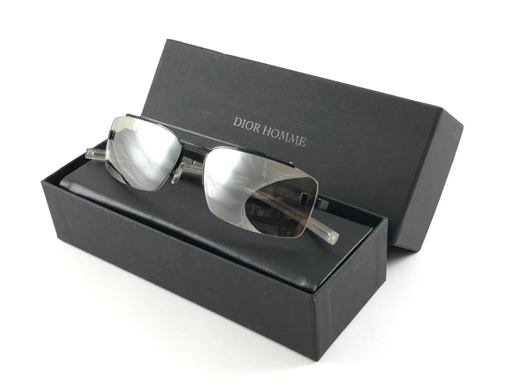 Vintage Christian Dior 0003/S Black Rimless Small Sunglasses 2000'S Y2K 5
