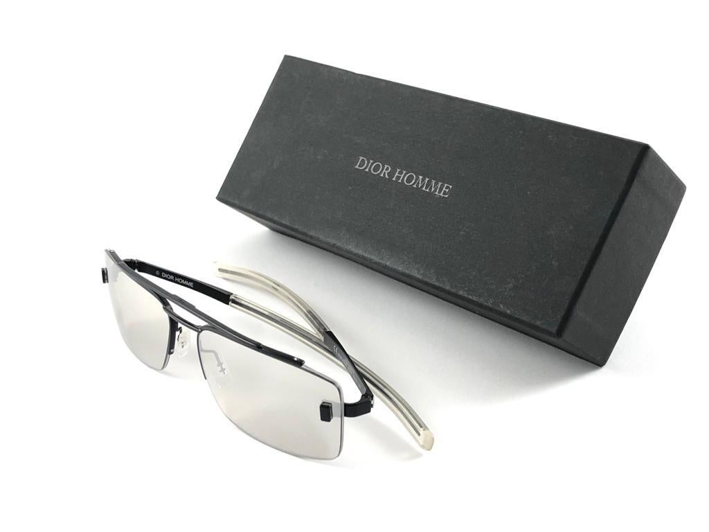 Vintage Christian Dior 0003/S Black Rimless Small Sunglasses 2000'S Y2K 1