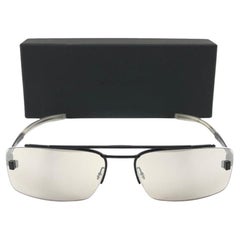 Lunettes de soleil vintage Christian Dior 0003/S Black Rimless Small Sunglasses 2000's Y2K