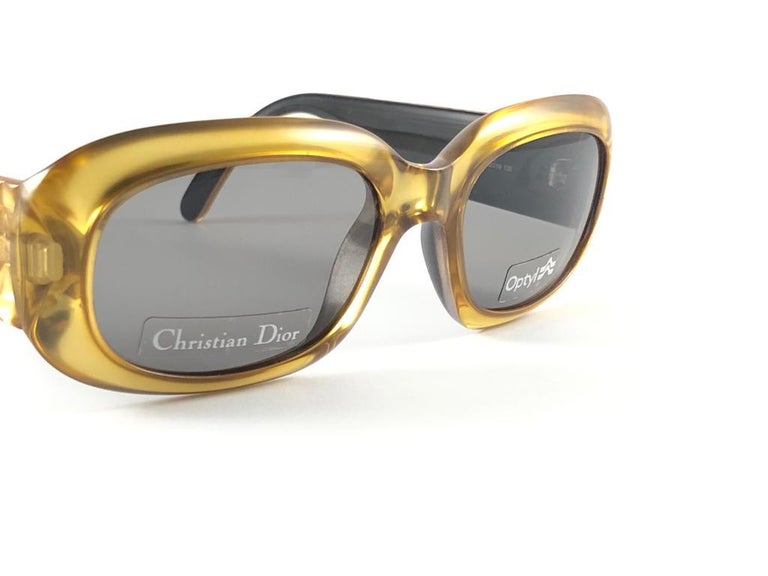 Vintage Christian Dior 2006 Gold Canage Optyl Sunglasses