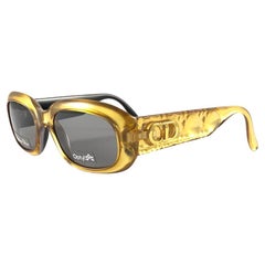 Vintage Christian Dior 2006 Goldene Canage Optyl-Sonnenbrille 1990