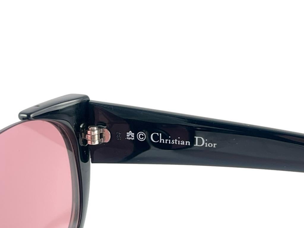Gafas de sol vintage Christian Dior 2396 negras media montura lentes rosas años 80 Austria en Nuevo Estado en Baleares, Baleares