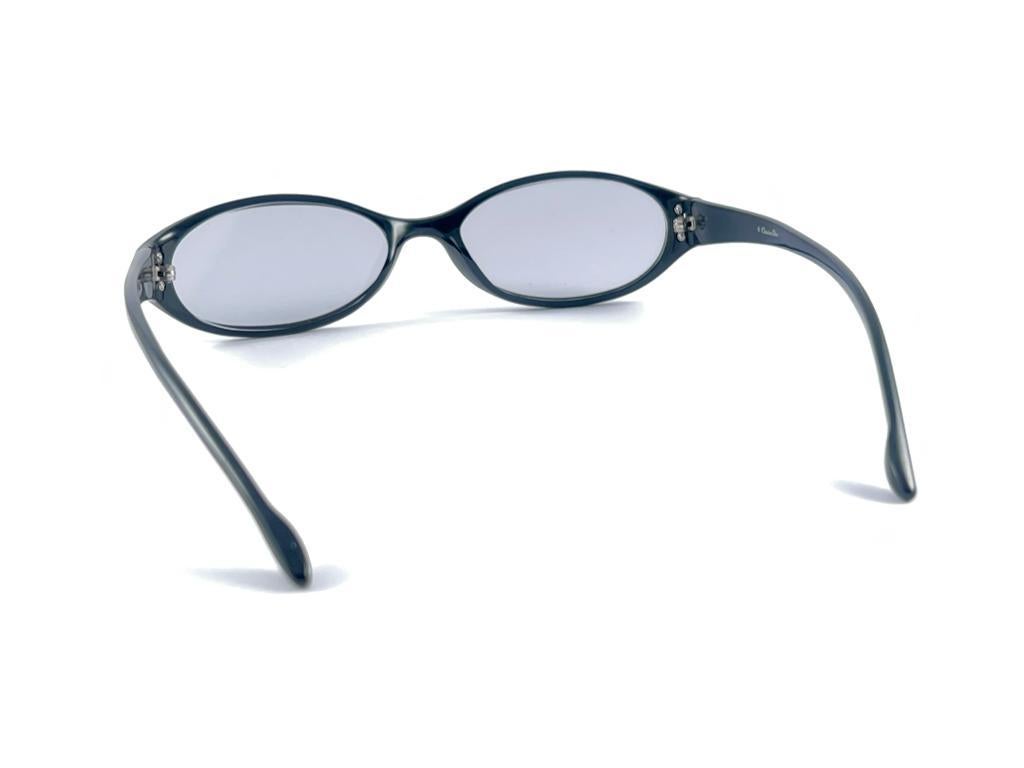 Vintage Christian Dior 3073 Black Oval Sleek Frame 2000'S Sunglasses Austria Y2K For Sale 10