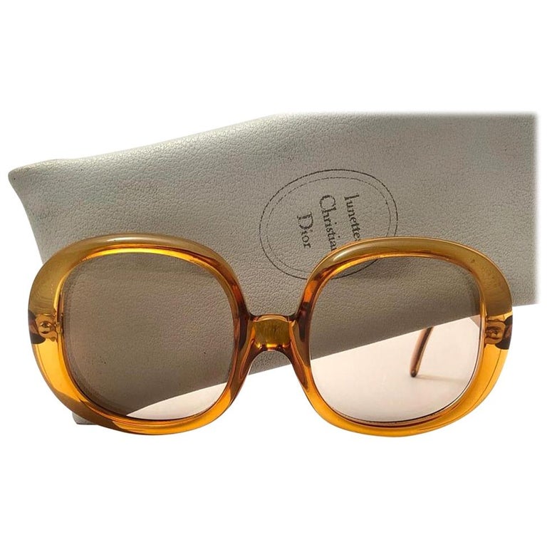 Vintage Christian Dior 843 Amber Translucent Sunglasses Optyl 1960's  Austria at 1stDibs | vintage amber sunglasses, dior vintage sunglasses 2294