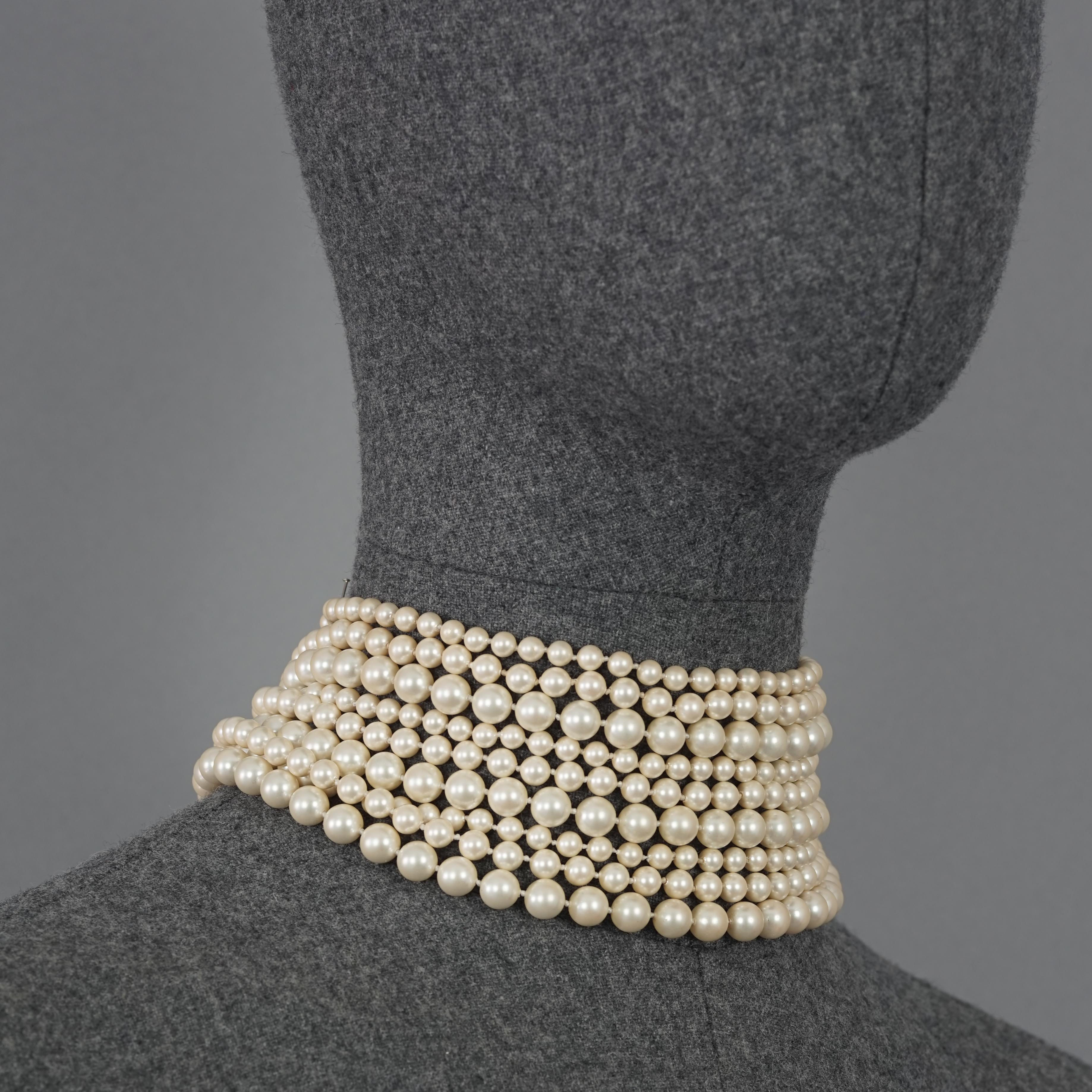 dior pearl choker