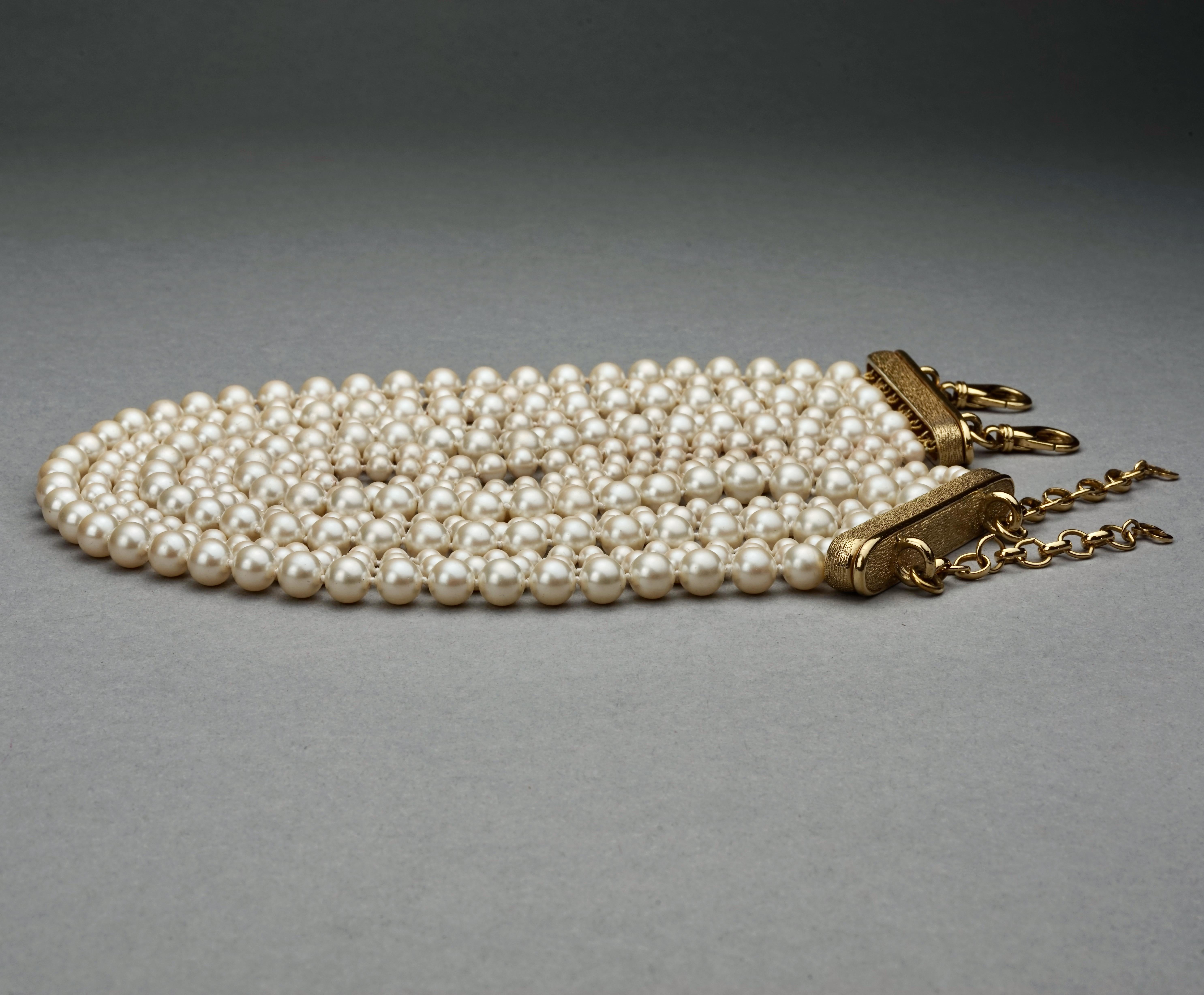 pearl choker dior