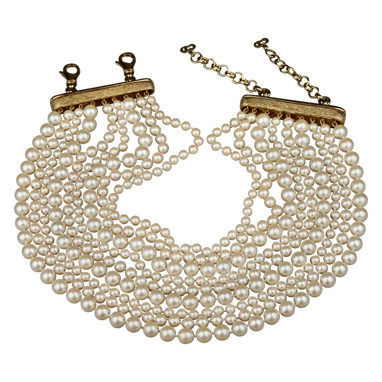 Christian dior pearl new arrivals necklace