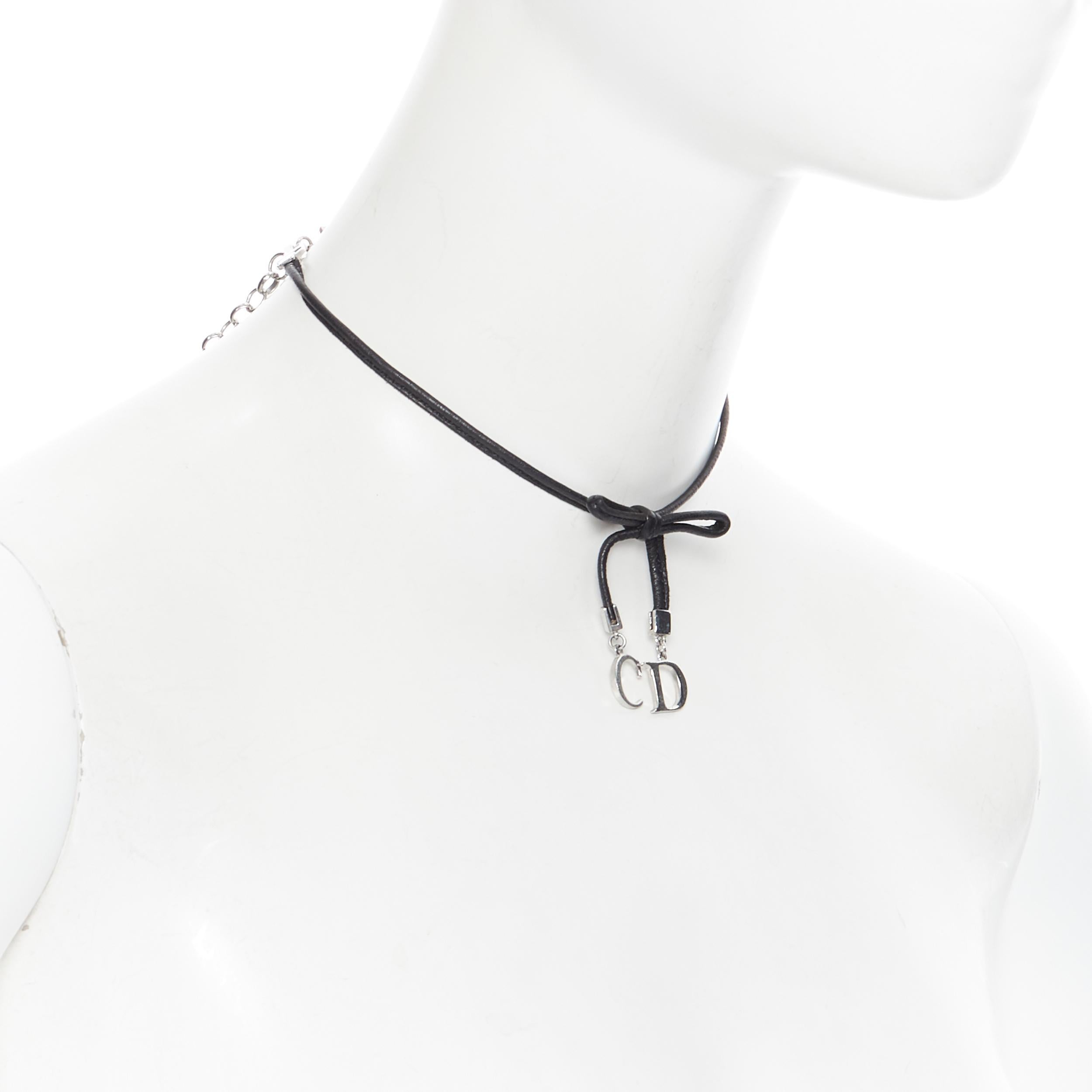 dior encrusted bowtie necklace