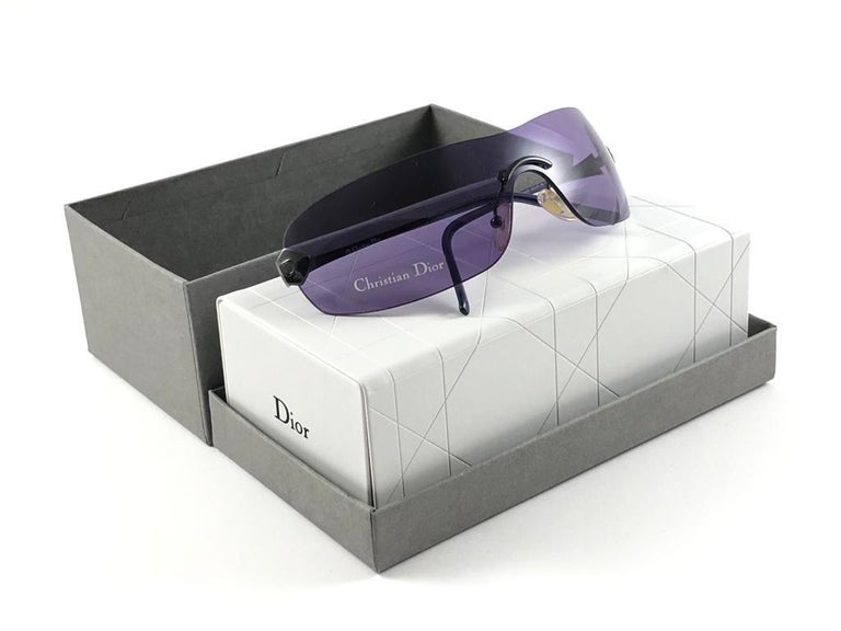 【美品】Dior AVENTURA 星ロゴ サングラス 90s Y2K Vintage Christian Dior Absolute Purple Bubble Wrap