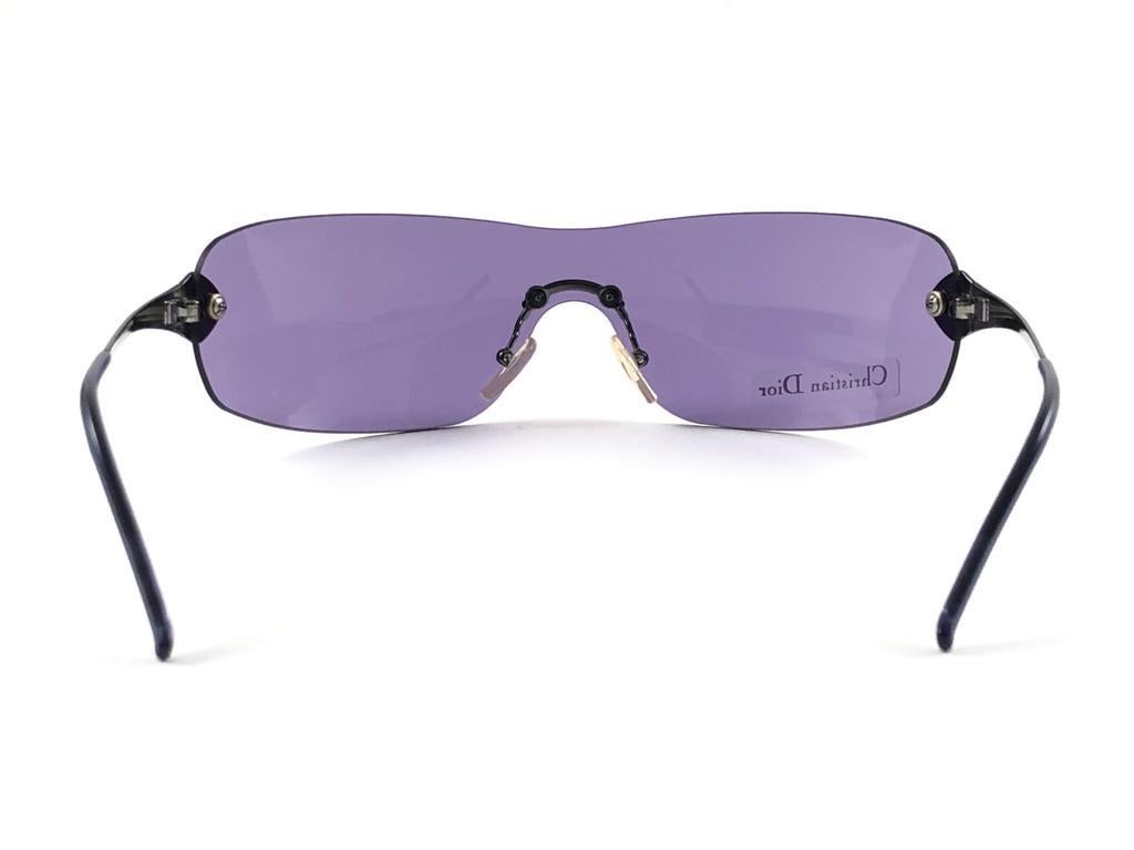 Vintage Christian Dior Absolute Purple Bubble Wrap Sunglasses 
