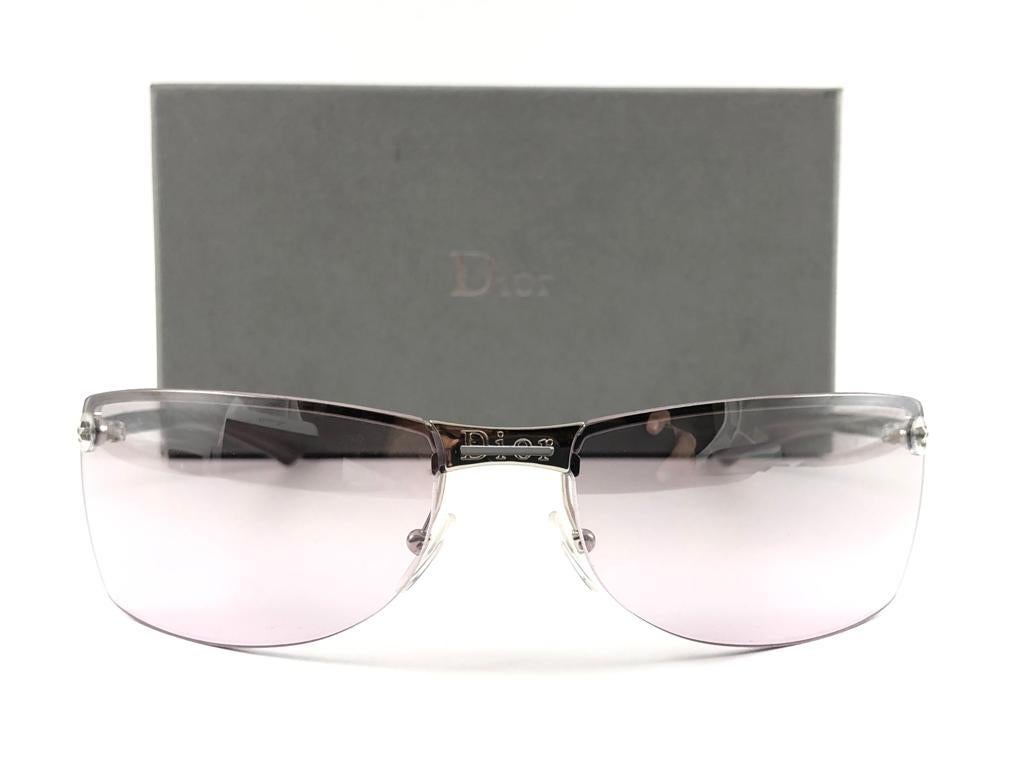 Vintage Christian Dior ADIORABLE Wrap Sunglasses Fall 2000 Y2K For Sale 4