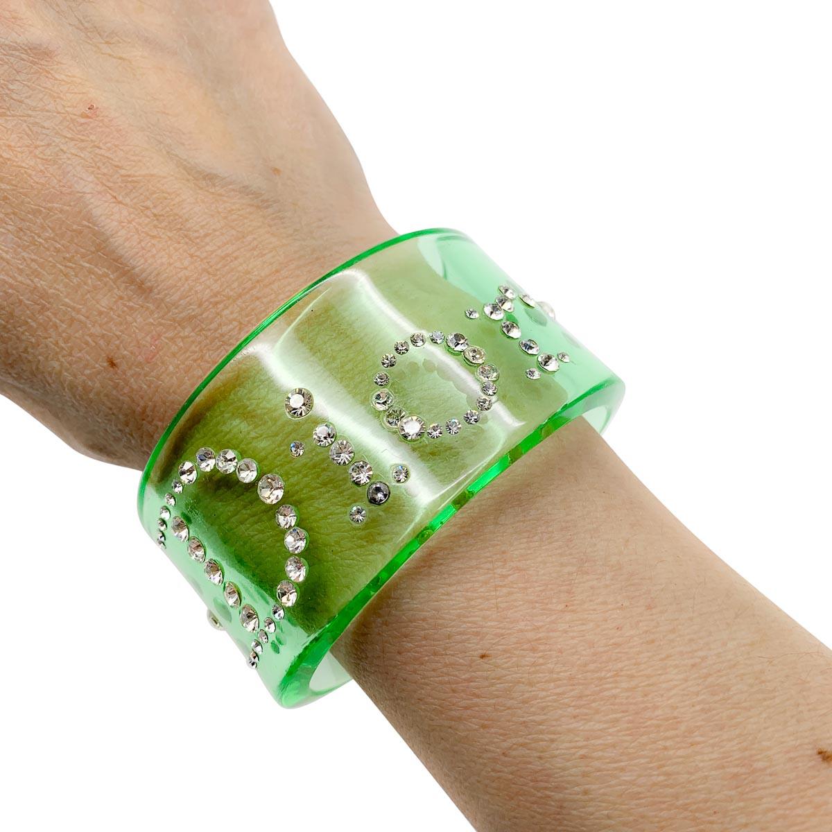 christian dior bracelet green