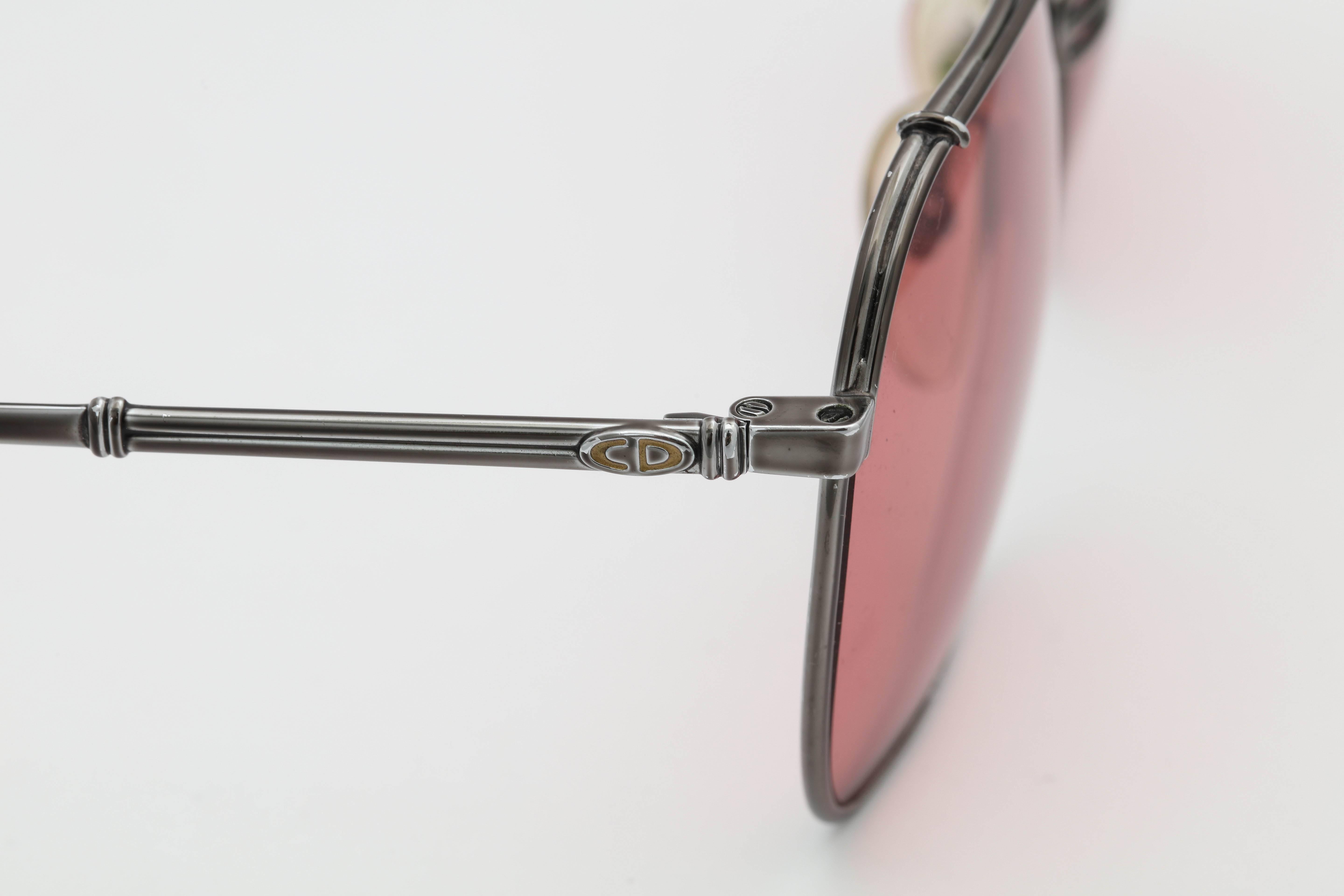 Vintage Christian Dior Aviator Sunglasses 2363 20 For Sale 1