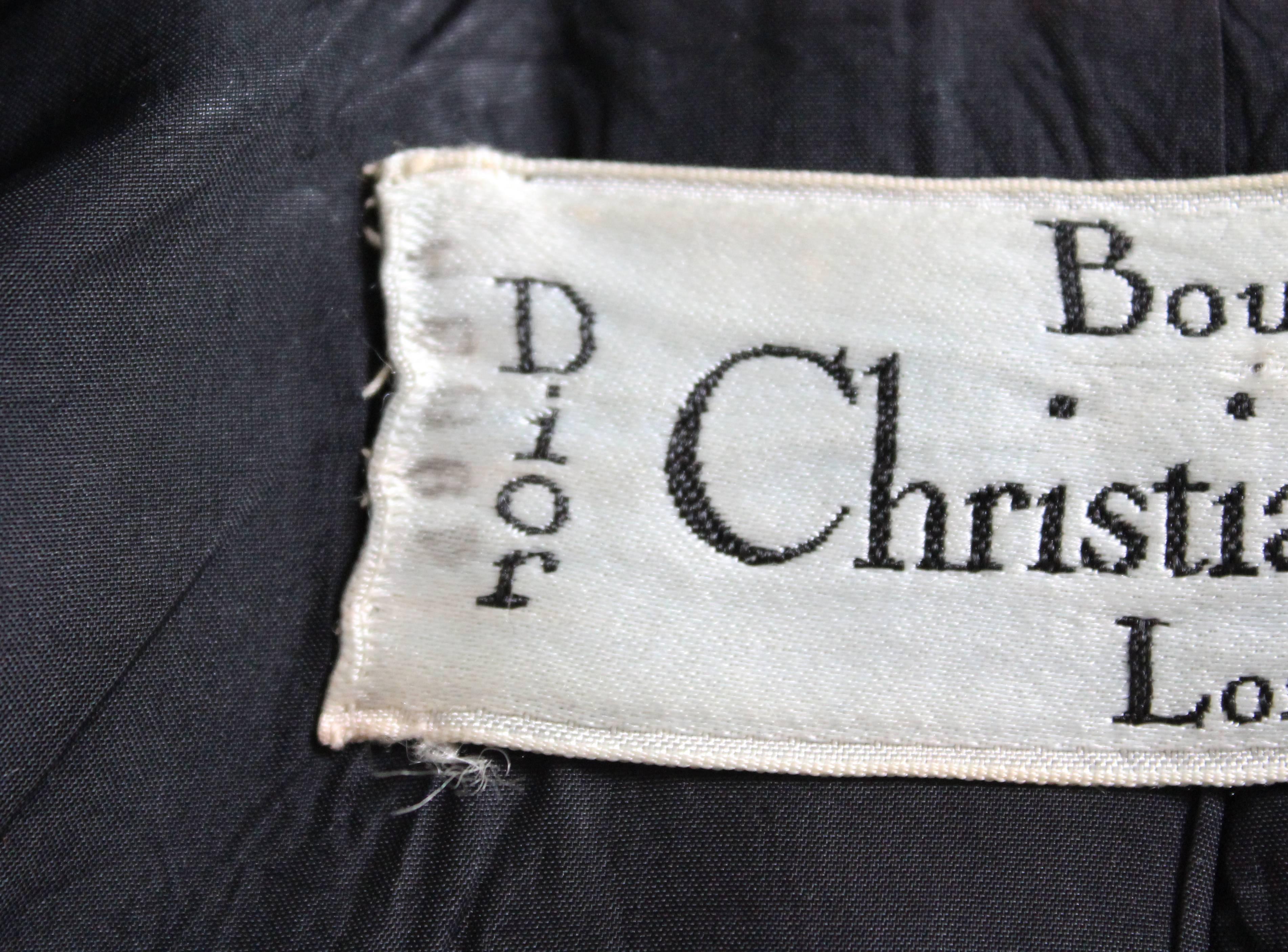 Vintage Christian Dior Black Skirt Suit 3
