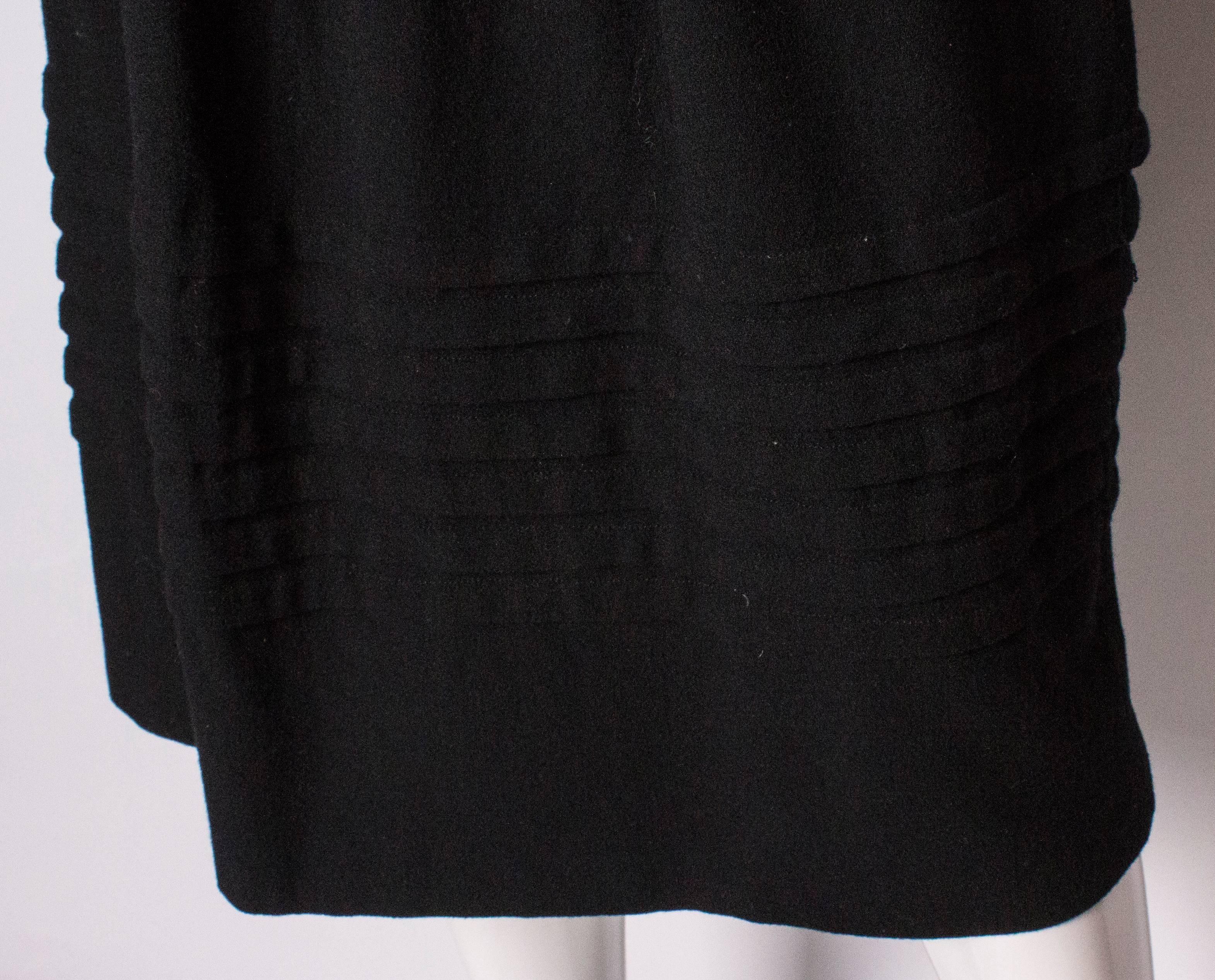 Noir Christian Dior - Jupe en laine noire vintage en vente