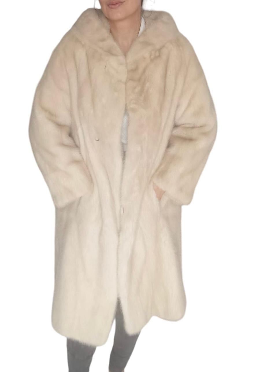 Vintage Christian Dior blush Mink Fur cocktail Coat (Size 6 S) 10