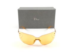 Vintage Christian Dior Bowling Bright Amber Bubble Wrap Sunglasses Fall 2000 Y2K