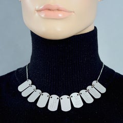 Vintage CHRISTIAN DIOR by Galliano ID Name Plate Necklace