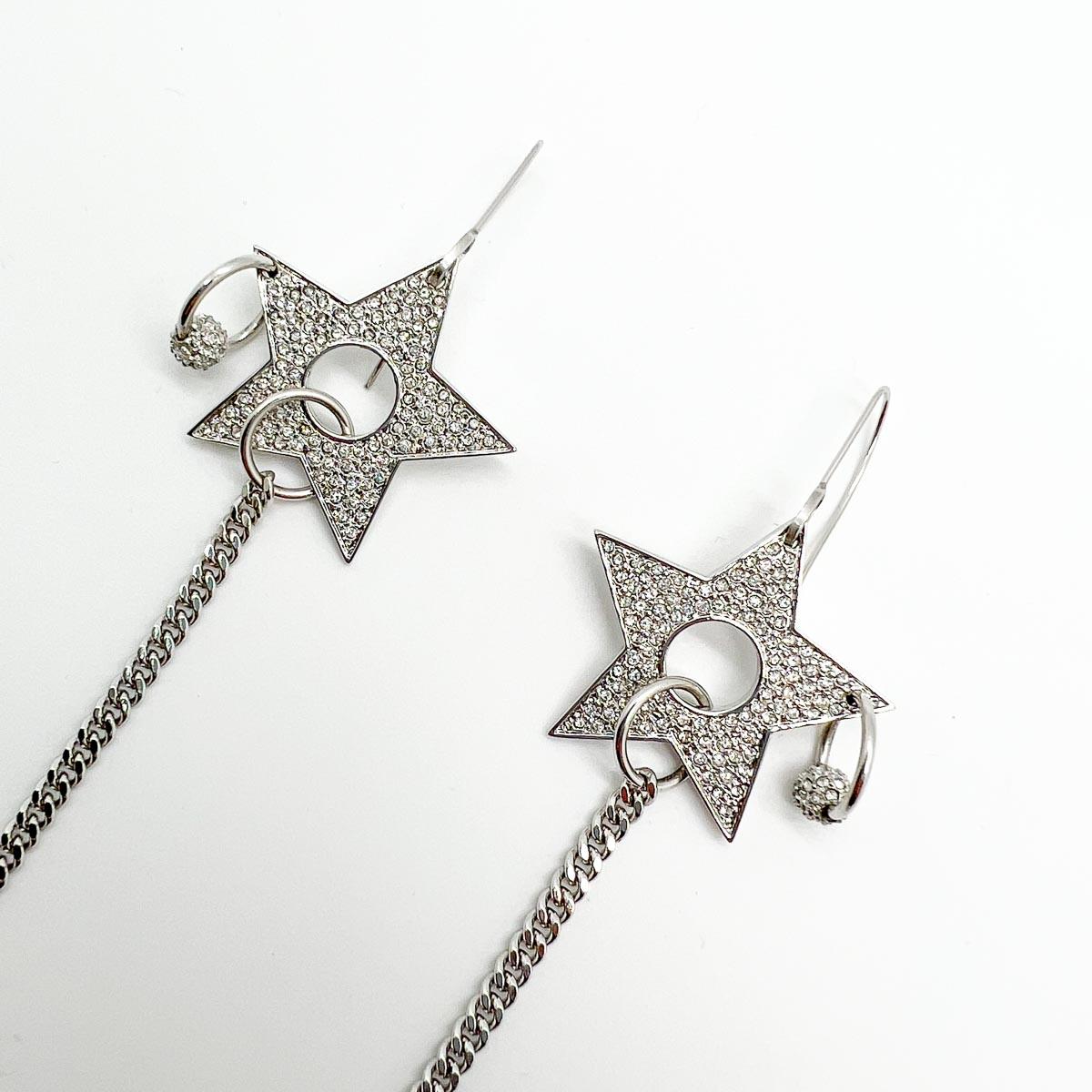 Vintage Dior Star Earrings originating from the Galliano era and the pierced collection. A wonderful combination of the star, Christian Dior's lucky talisman, and Galliano's pierced design, encapsulates the timeline of the House to perfection. A