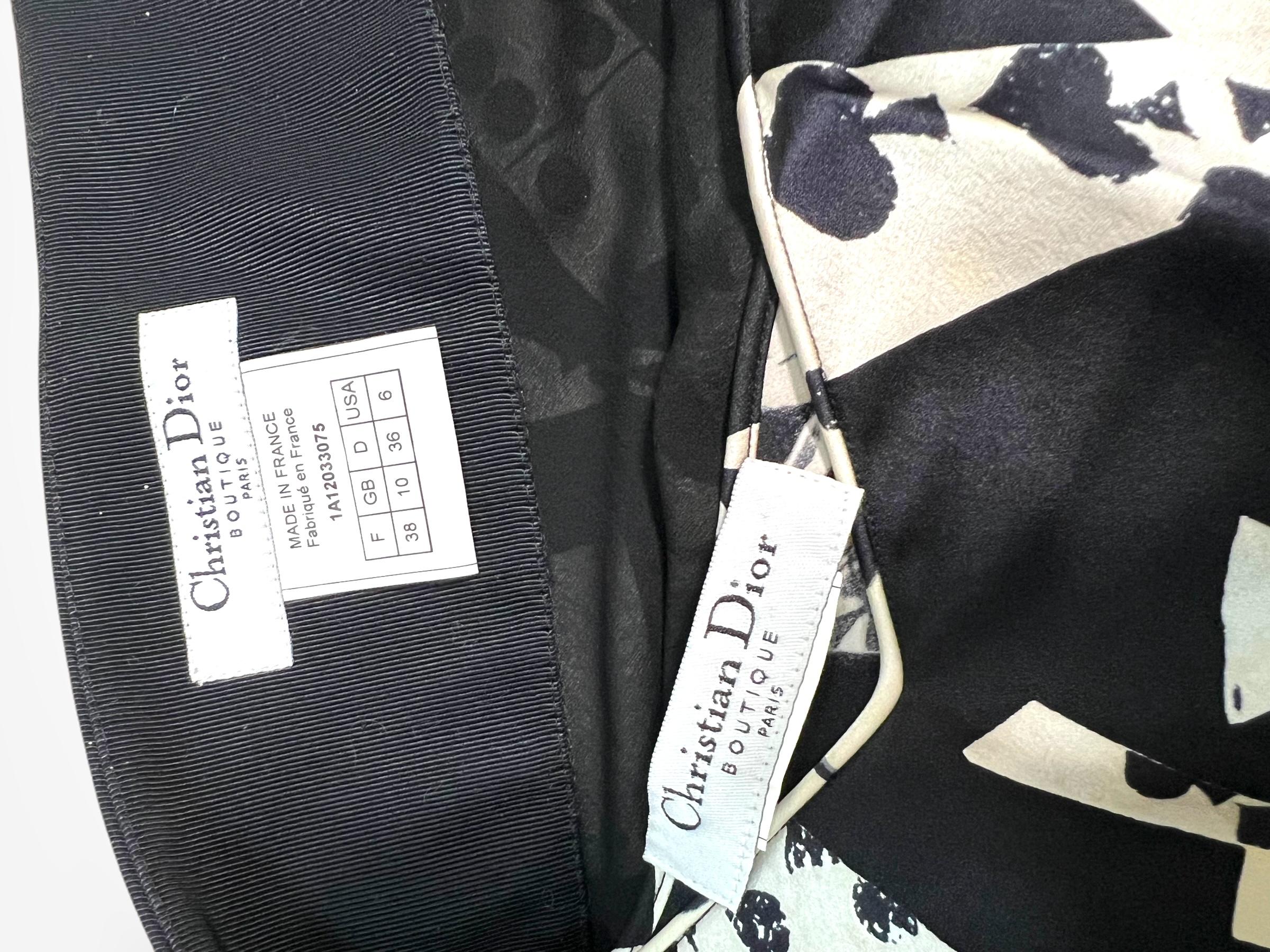 Vintage Christian Dior by John Galliano F/W 2001 Domino Silk Ensemble en vente 2