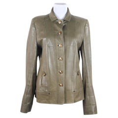 Vintage Christian Dior by John Galliano — Leather Jacket, 2003 Size F 42 (UK 1