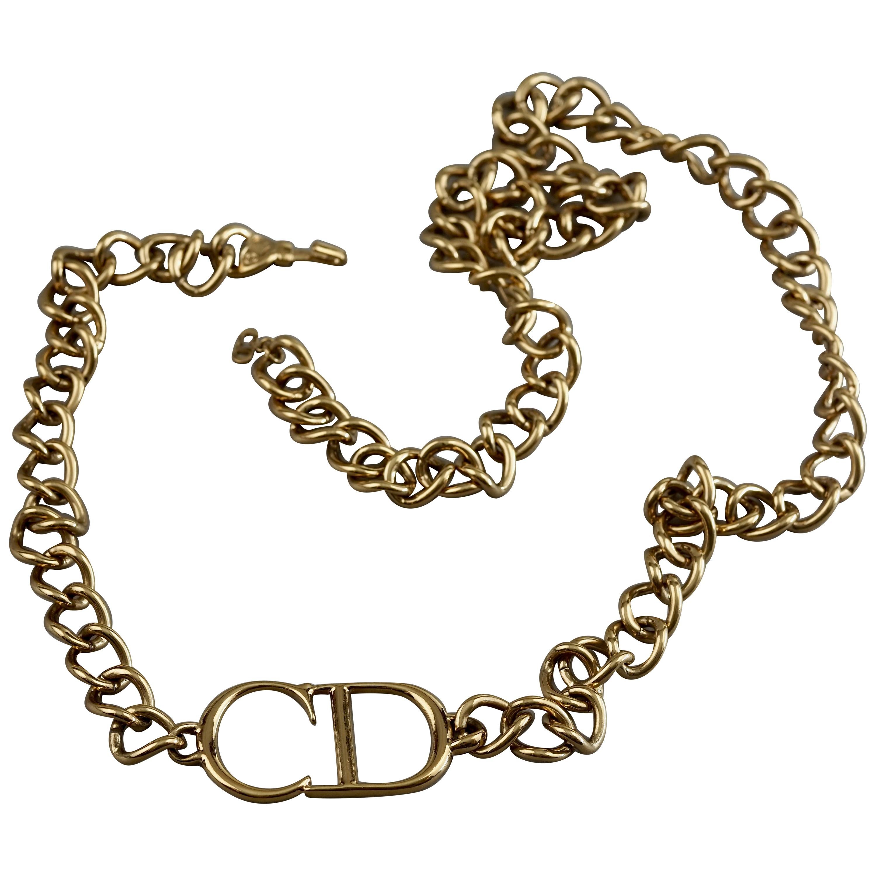 Repurposed CD Dior Necklace | Necklace, Dior necklace, Necklace designs