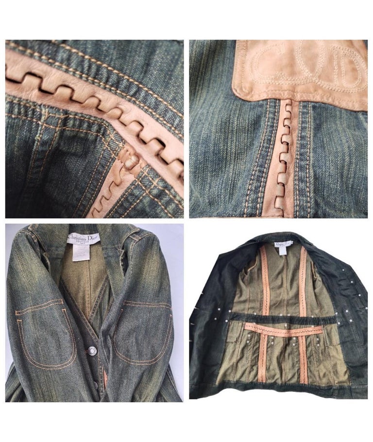 Vintage CHRISTIAN DIOR by John Galliano Runway S/S 2006 Denim Trench ...