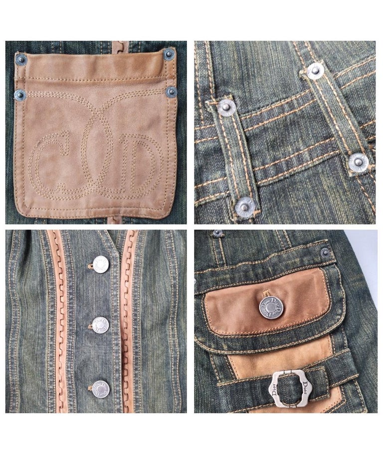 Vintage CHRISTIAN DIOR by John Galliano Runway S/S 2006 Denim Trench ...