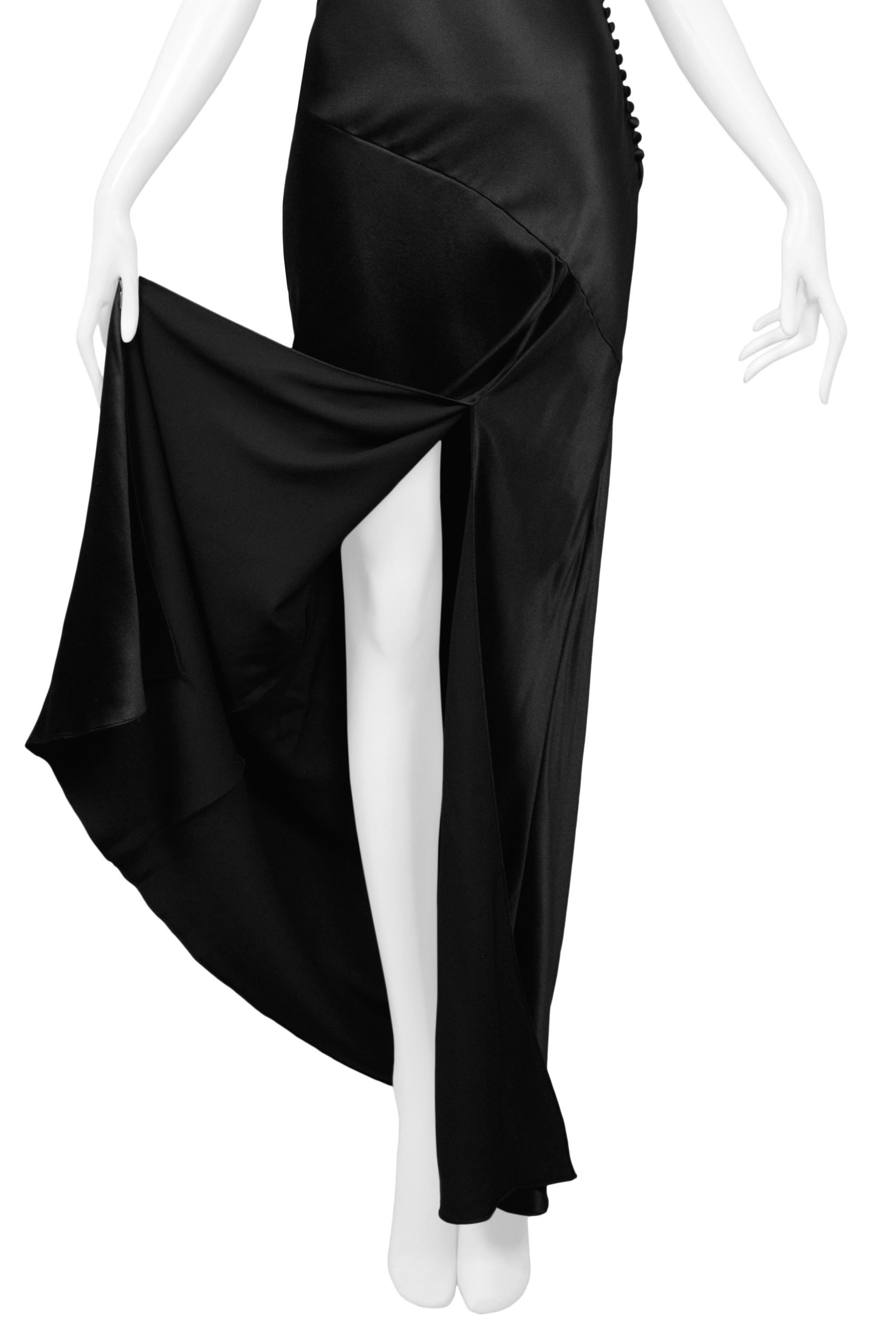 Vintage Christian Dior by John Galliano Asymmetrisches Kleid aus Satin 2001 2