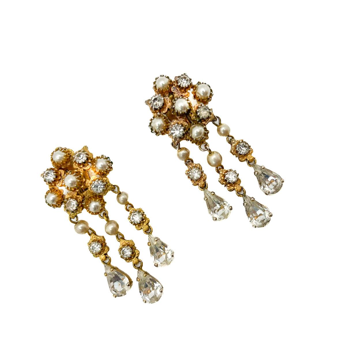 Women's or Men's Vintage Christian Dior by Mitchel Maer Renaissance Earrings 1950s For Sale