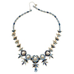 Vintage Christian Dior by Mitchel Maer (Attributed) Garland Necklace 1950s