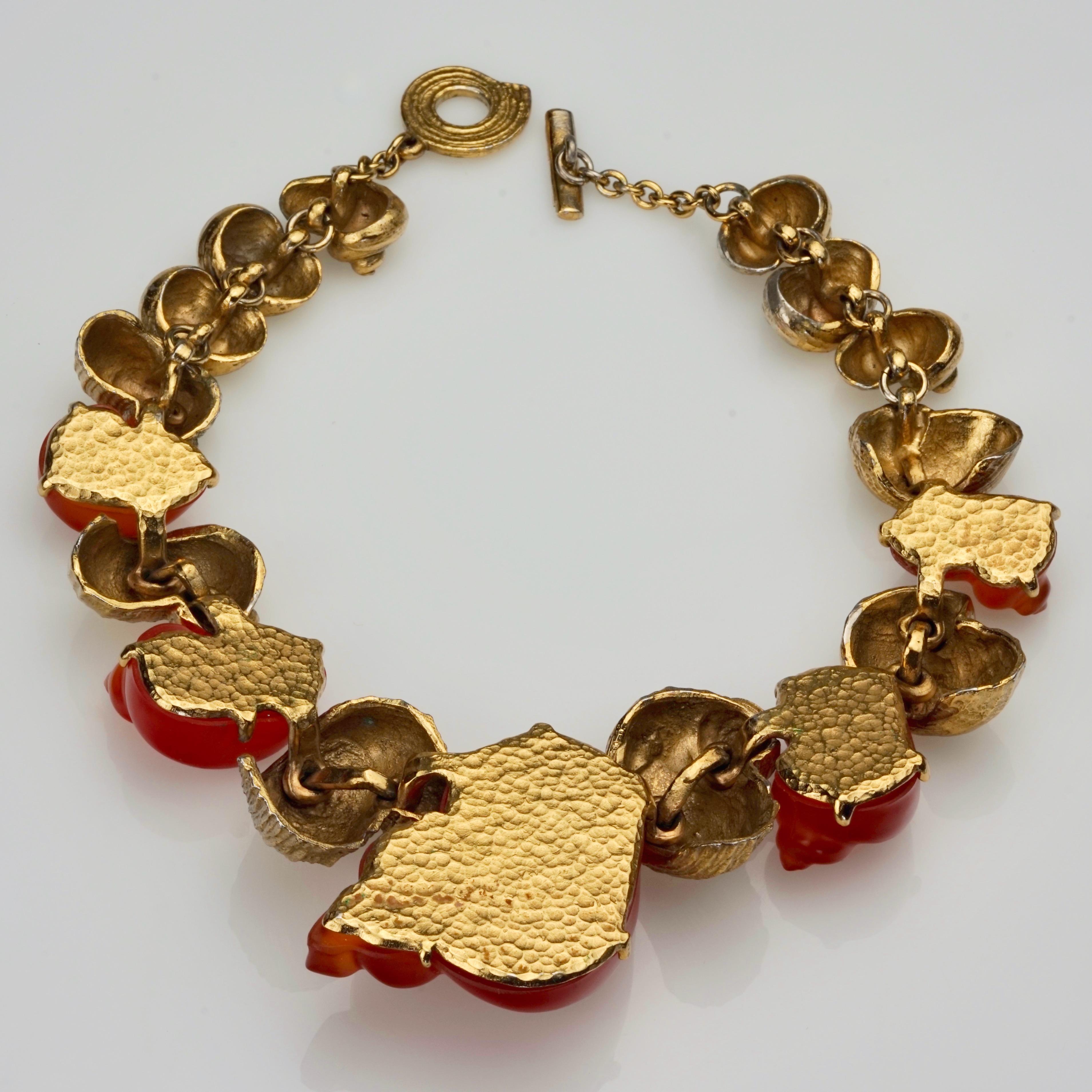 Vintage CHRISTIAN DIOR by Robert Goossens Lucite Shell Choker Necklace 1
