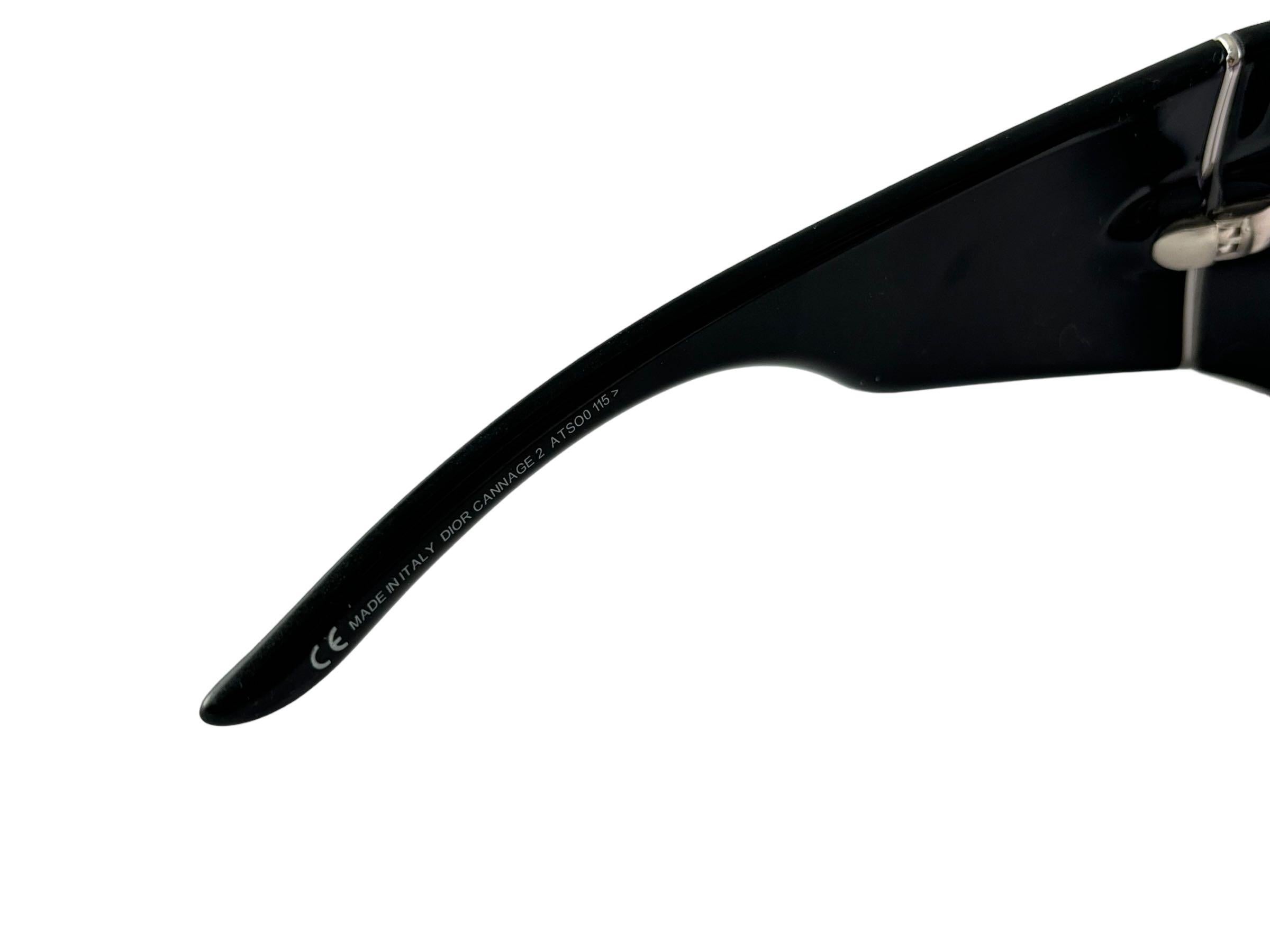 Lunettes de soleil vintage Christian Dior Cannage 2 Bubble Wrap Galliano Era 2000 Y2K en vente 1