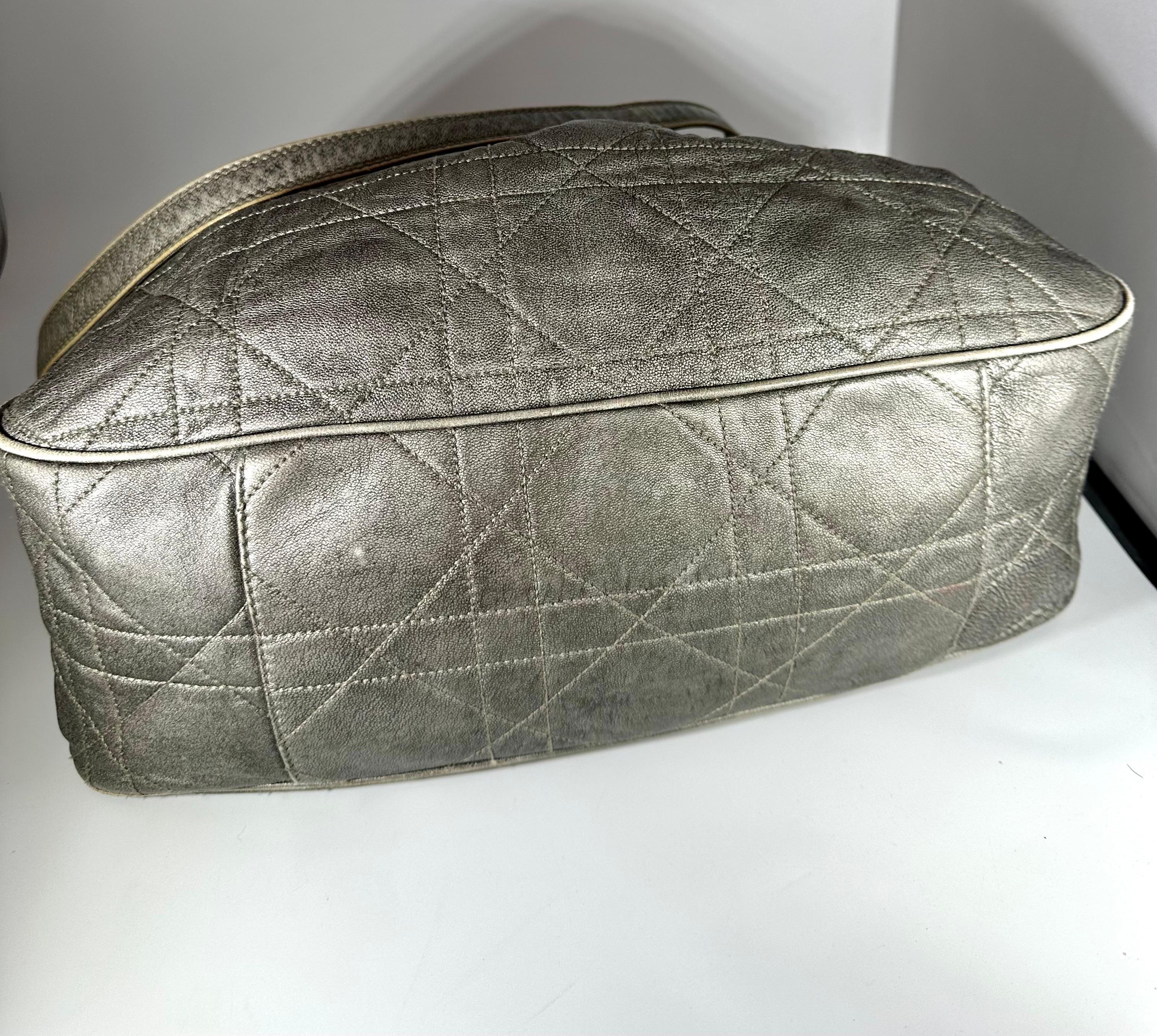 Vintage CHRISTIAN DIOR CANNAGE DRAWSTRING BUCKET Shoulder Bag(CMP057471)  6