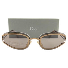 Vintage Christian Dior CD 2043 Metallic Copper Sunglasses 1990'S