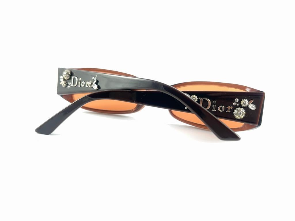 Vintage Christian Dior  CD 3156 Sleek Brown Frame 2000'S Sunglasses Italy Y2K For Sale 7