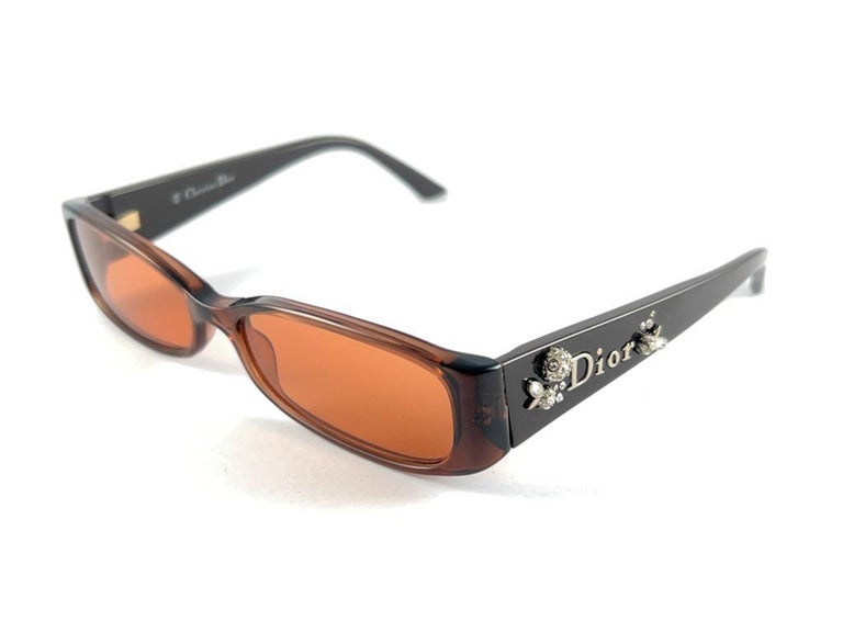 Vintage Christian Dior CD 3156 Sleek Brown Frame 2000'S Sunglasses