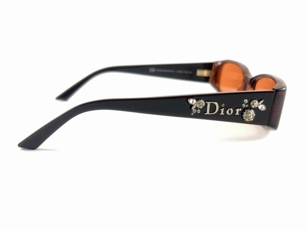Vintage Christian Dior  CD 3156 Sleek Brown Frame 2000'S Sunglasses Italy Y2K For Sale 1