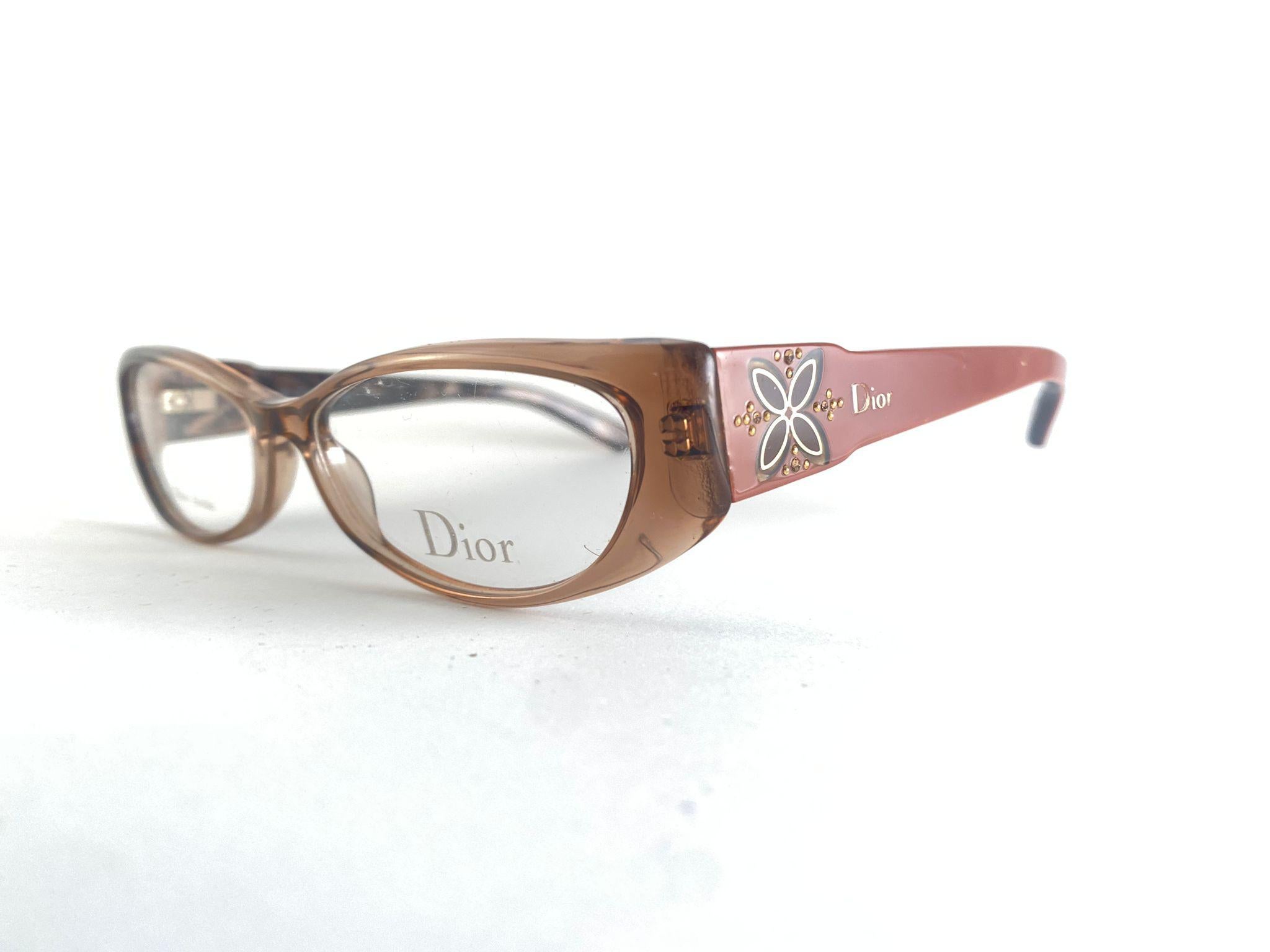 Brown Vintage Christian Dior  CD 3166  2000'S Eyeglasses Office Siren RX Made in Italy For Sale
