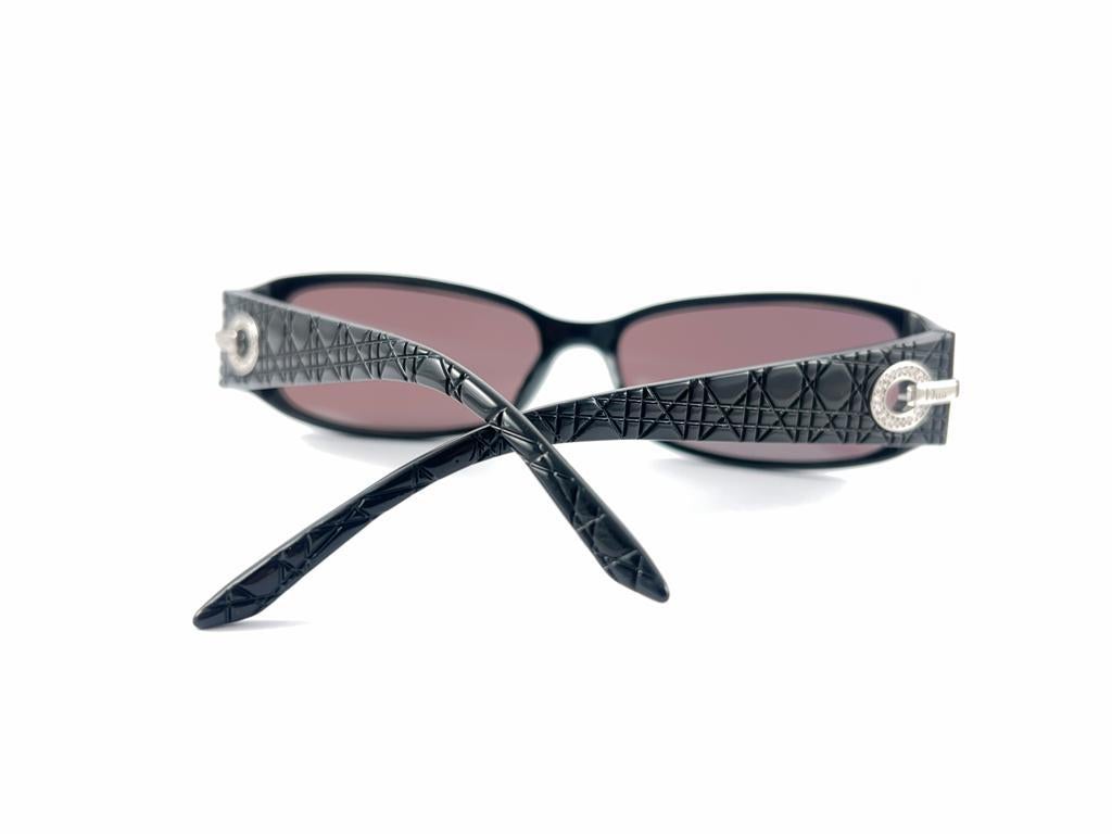 Vintage Christian Dior CD 3186 Black Sleek 2000'S Sunglasses Italy Y2K For Sale 7