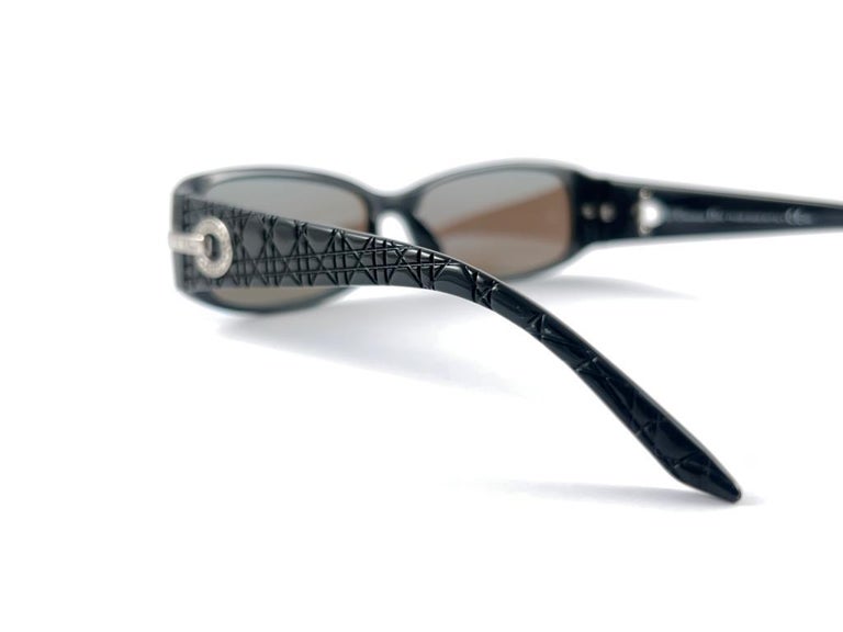 Vintage Christian Dior CD 3186 Black Sleek 2000'S Sunglasses Italy