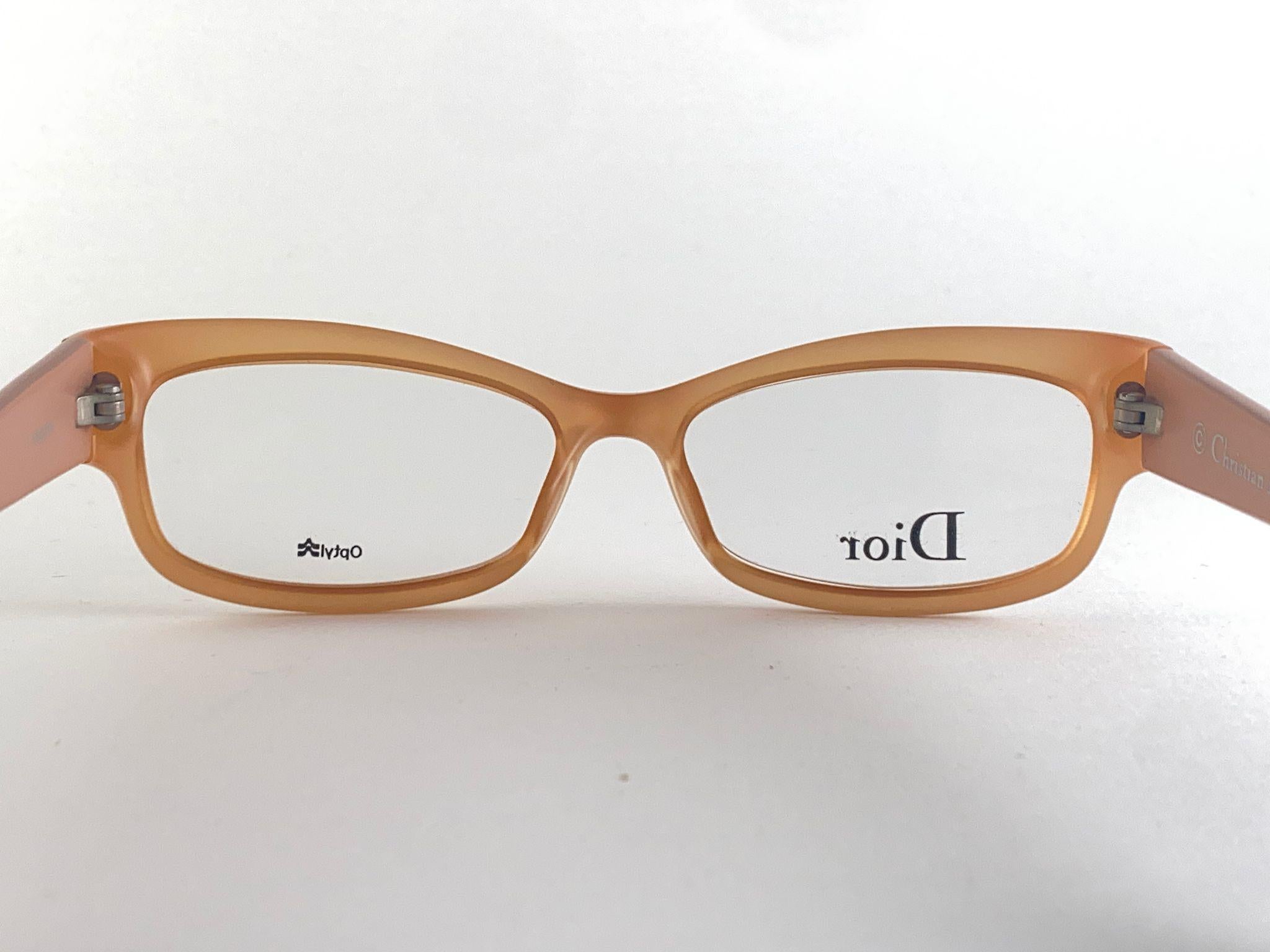 
Classy And Eye Catching Vintage Christian Dior Cd Frame Holding A Pair Of Translucent Lenses Ready  For Your Prescription.

New! Never Worn Or Displayed

This Item May Minor Sign Of Wear Due To Storage



Made In Italy



Front                     