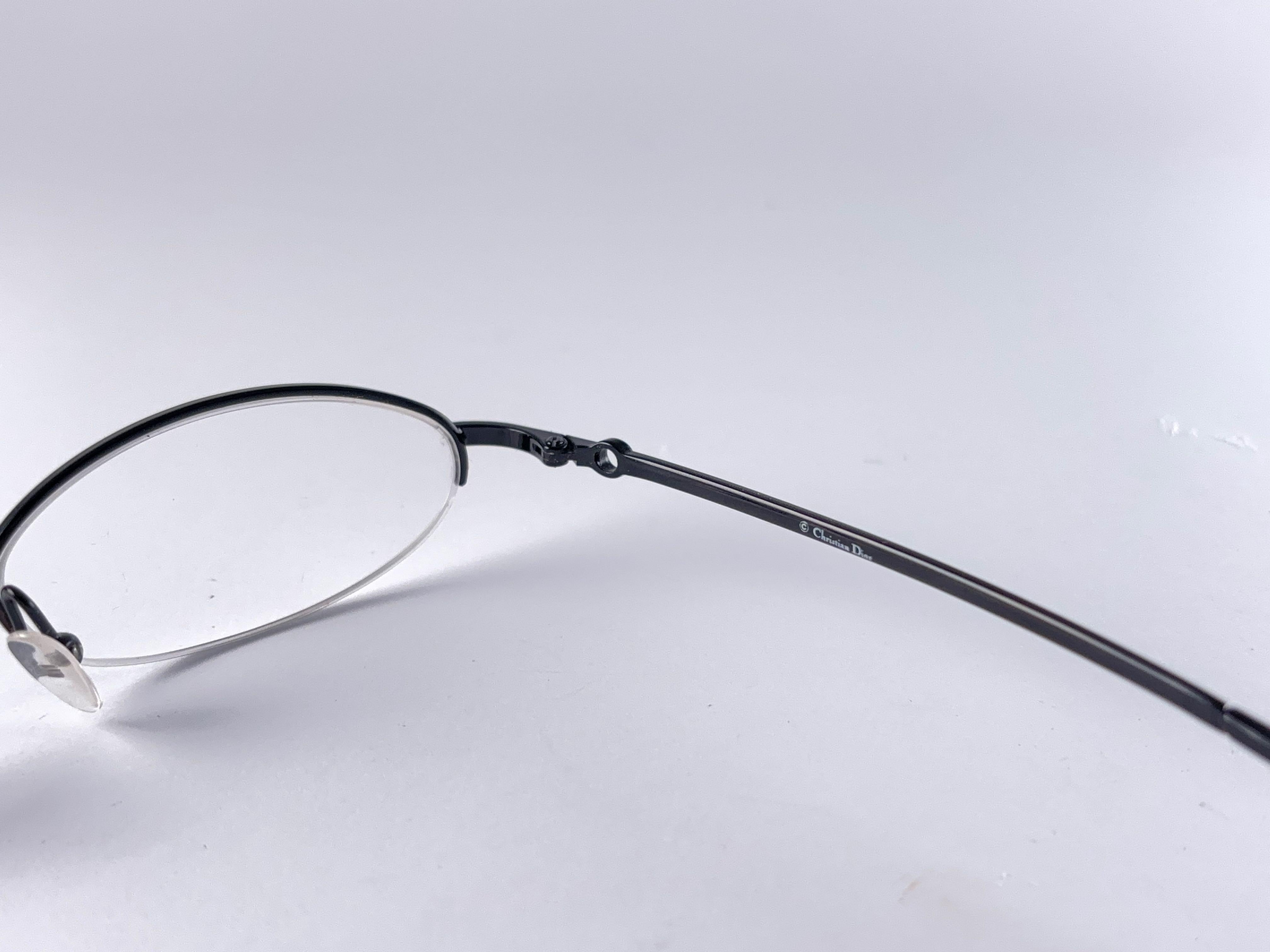 Vintage Christian Dior  CD 3628 Oval Half  Frame 2000'S Eyeglasses RX Italy Y2K In New Condition For Sale In Baleares, Baleares